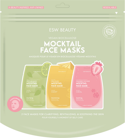 Mocktail Biocellulose Face Mask Set ESW Beauty