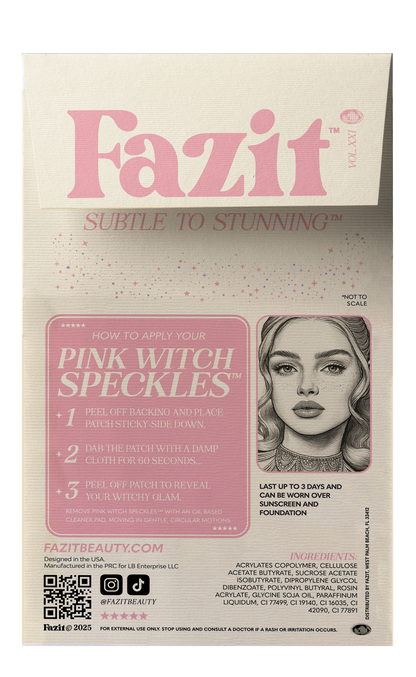 Pink "Good" Witch Speckles — Halloween Makeup