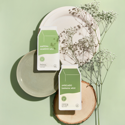 Avocado Banana Milk Hydrating Plant-Based Milk Sheet Mask: With Peg Hole ESW Beauty
