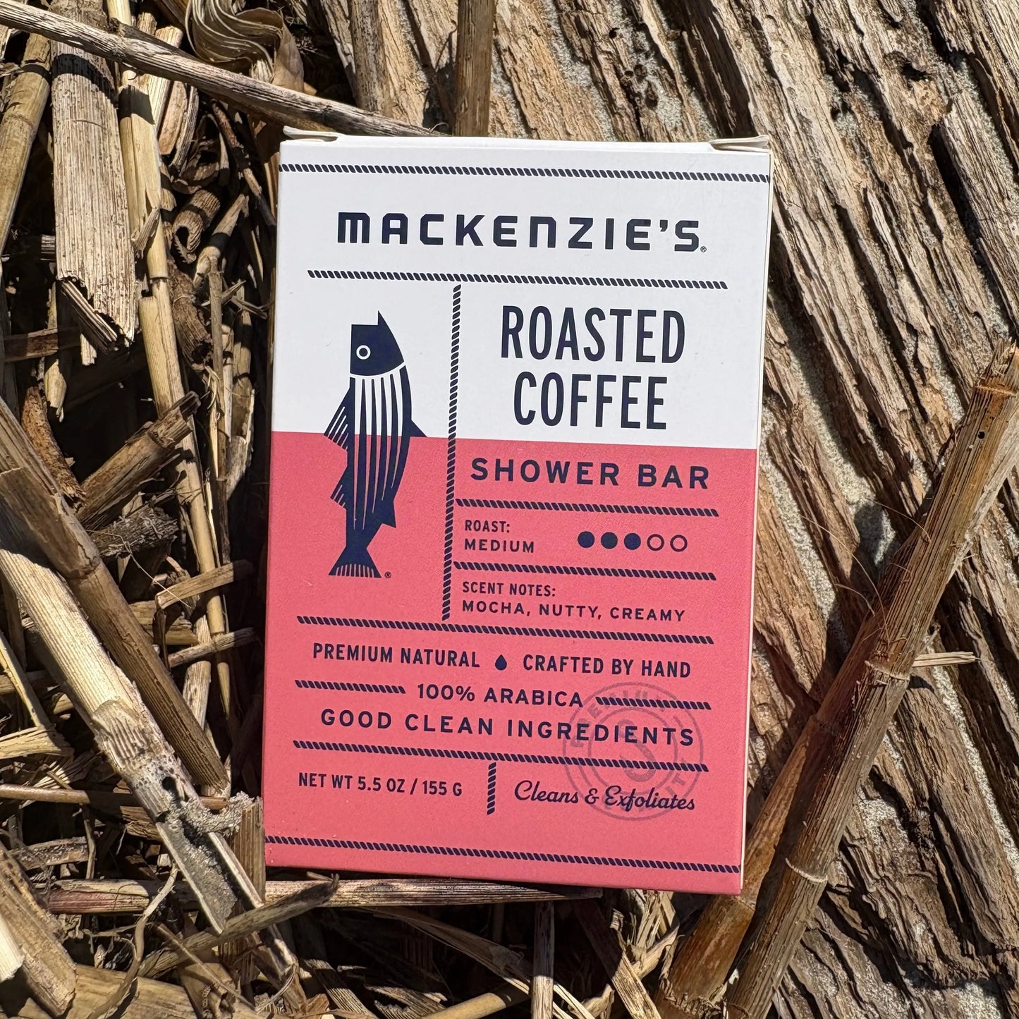 Roasted Coffee Shower Bar- 5.5 oz (12 qty) MacKenzie's Fisherman