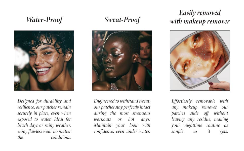 Silver Glitter Freckles —Makeup patches for every occasion: 6