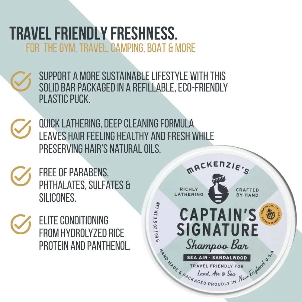 Captain's Signature Shampoo Bar 3.5 OZ (12 qty) MacKenzie's Fisherman