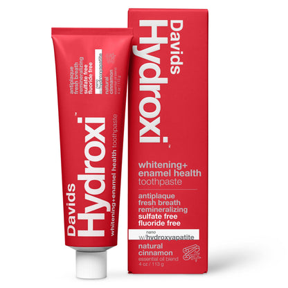 Davids Hydroxi™ whitening+enamel health nano hydroxyapatite premium toothpaste / cinnamon Davids Health Sciences, Inc