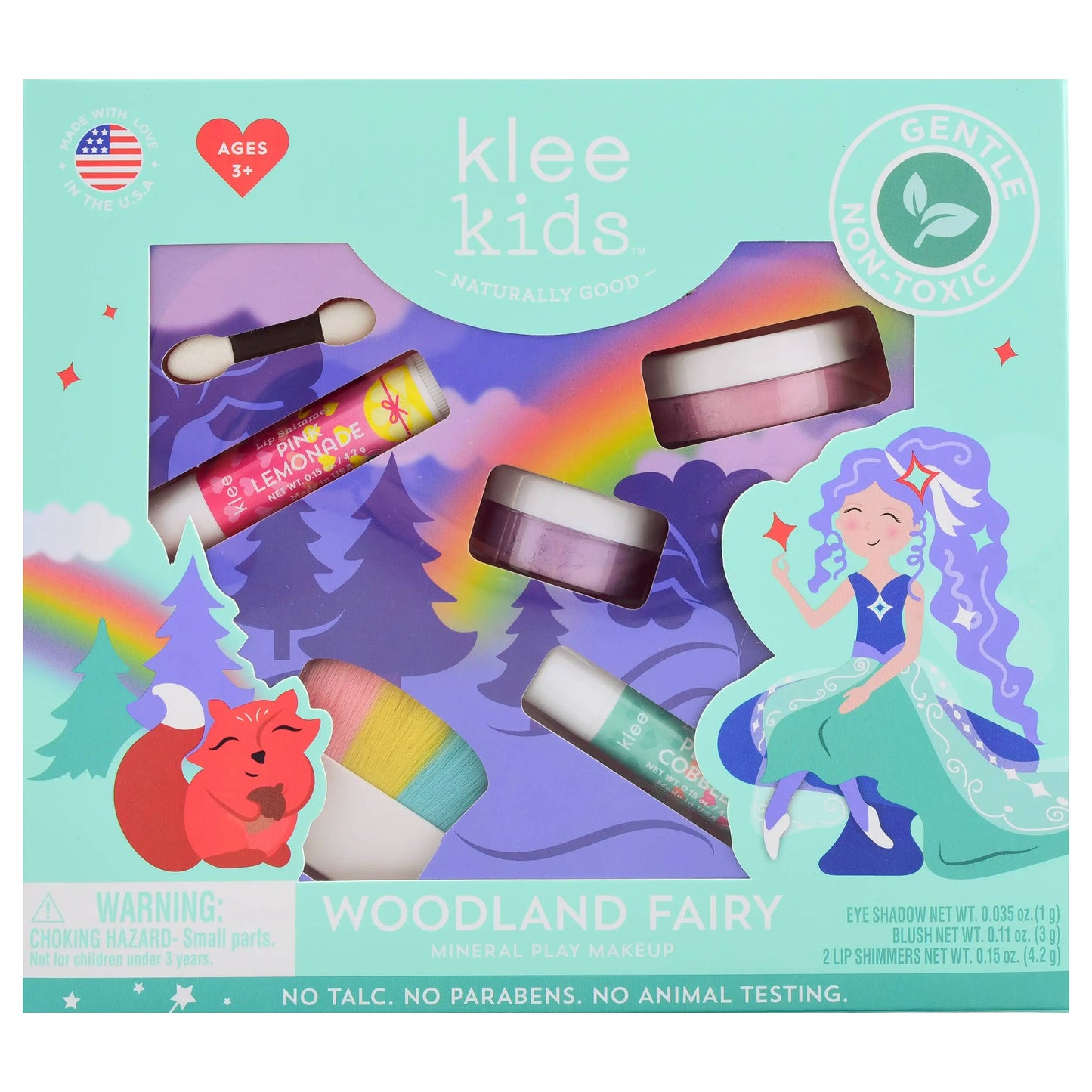 Rainbow Fairy - Klee Kids Natural Mineral Play Makeup Kit: Rainbow Fairy Klee Naturals