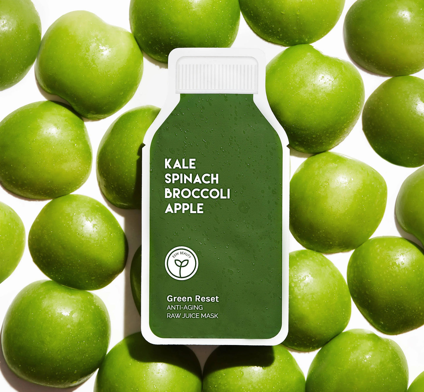 Green Reset Anti Aging Raw Juice Sheet Mask: With Peg Hole ESW Beauty