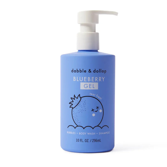 All-Natural Blueberry Shampoo, Body Wash & Bubbles Dabble & Dollop