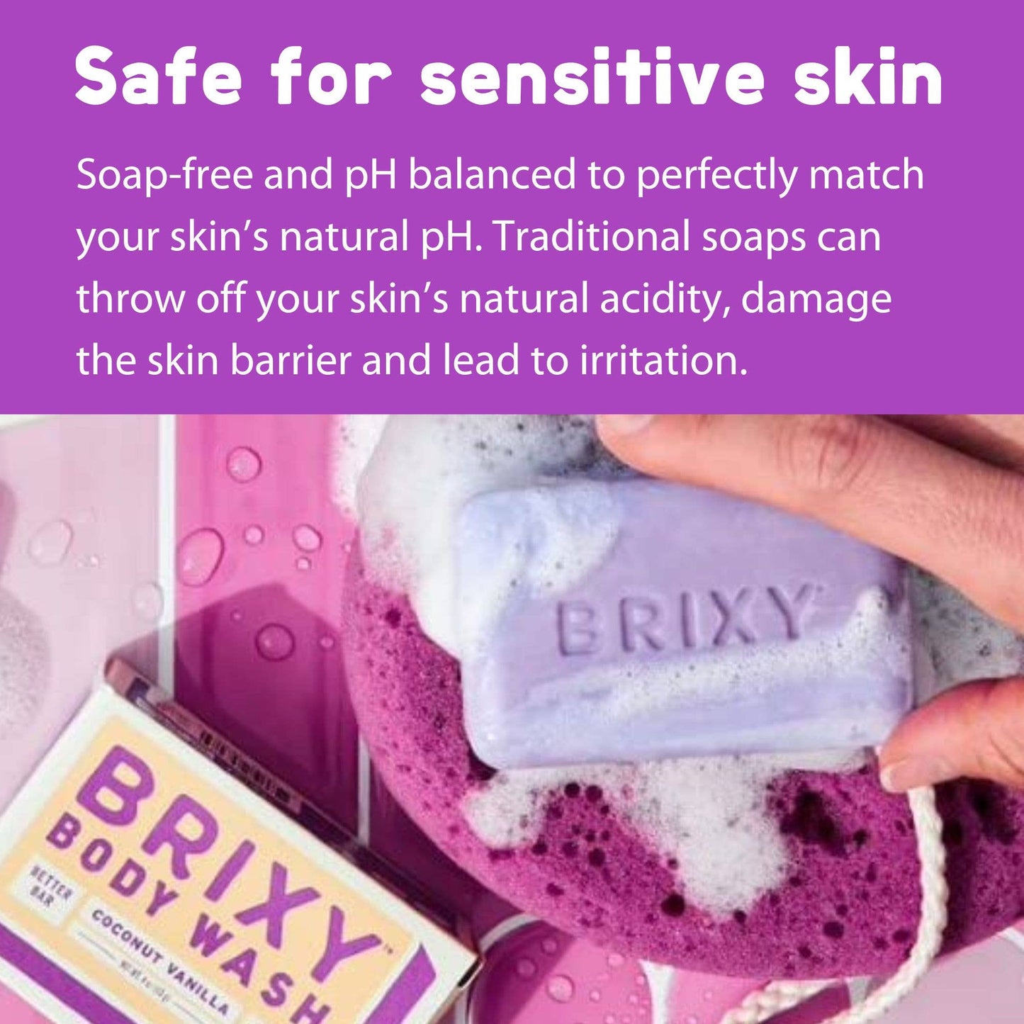 Moisturizing Body Wash Bar For Skin Barrier Support