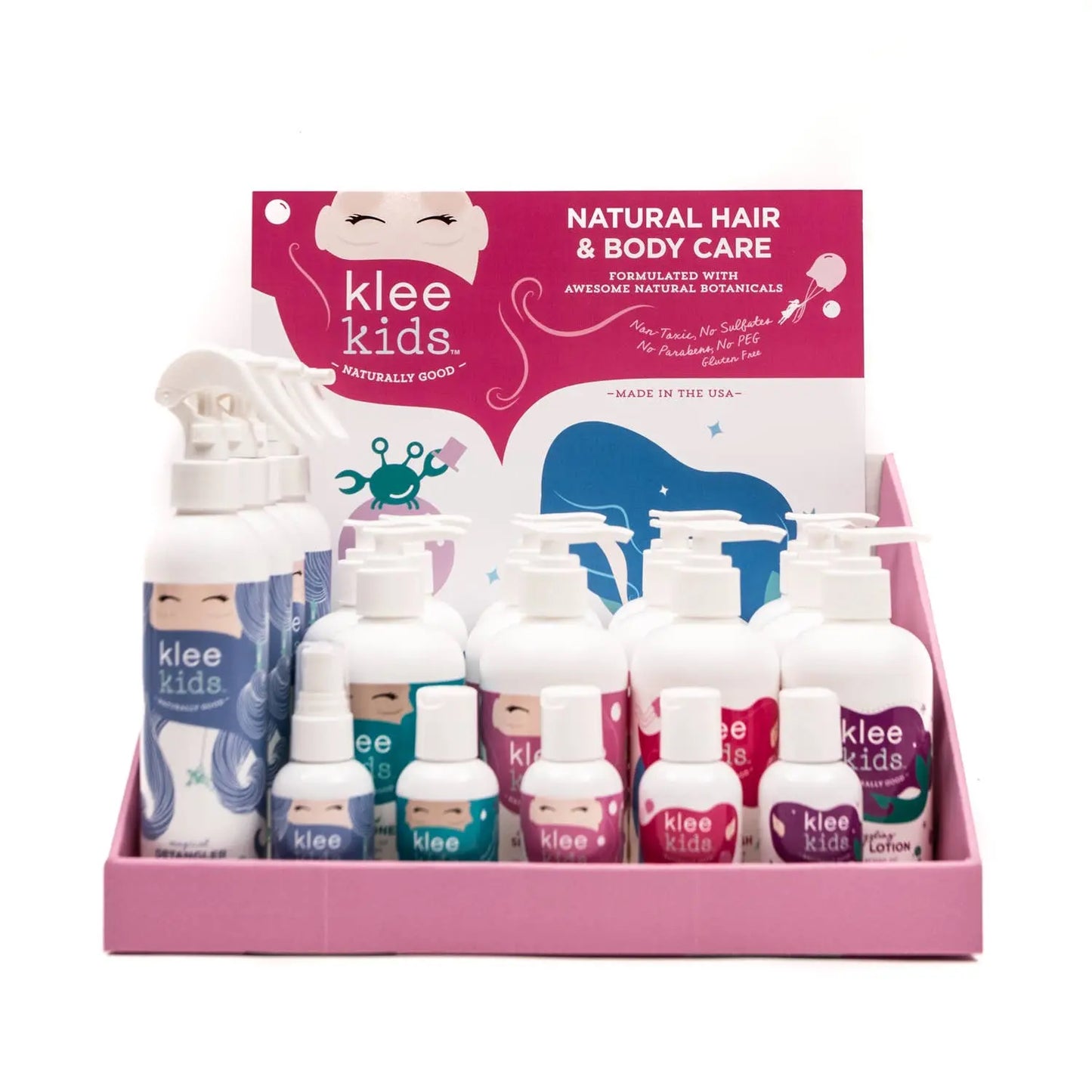 Klee Kids Magical Hair and Body Care 25-PC Display Klee Naturals
