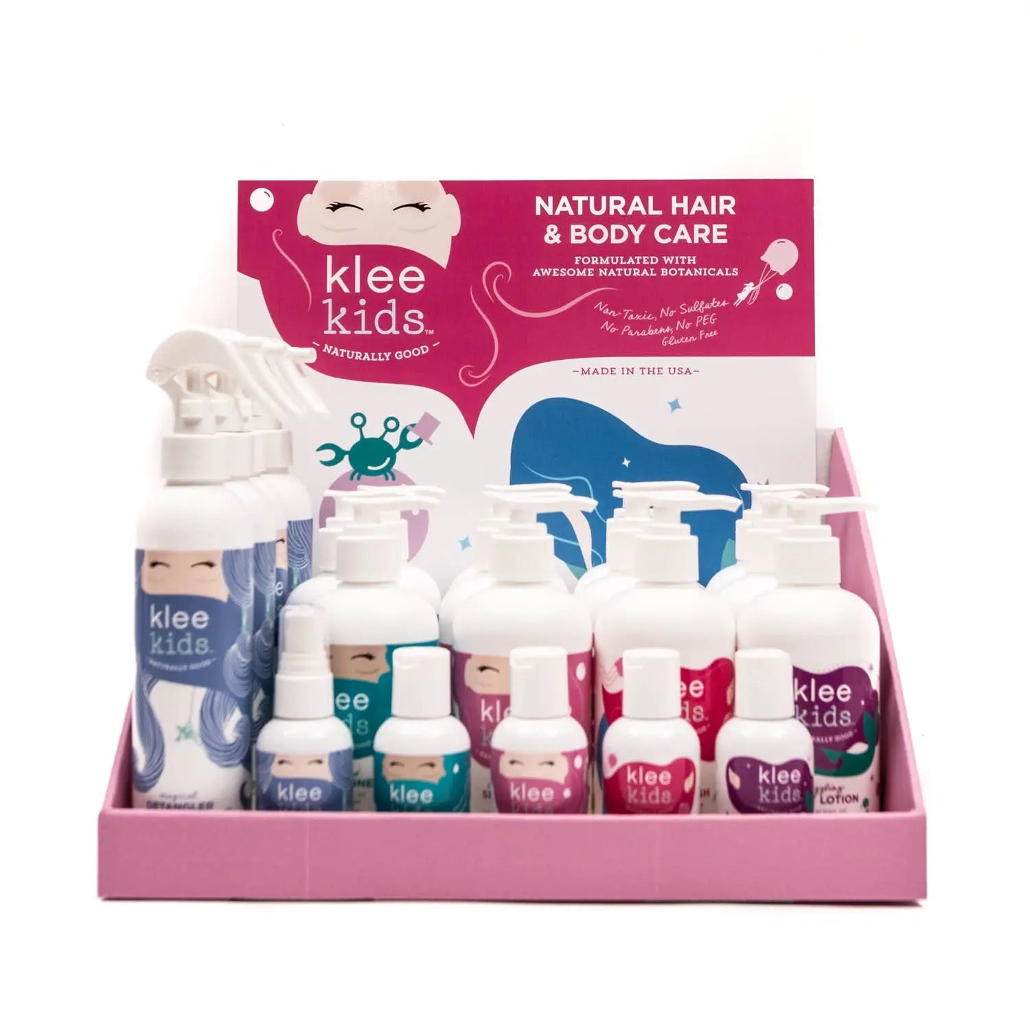 Klee Kids Magical Hair and Body Care 25-PC Display Klee Naturals