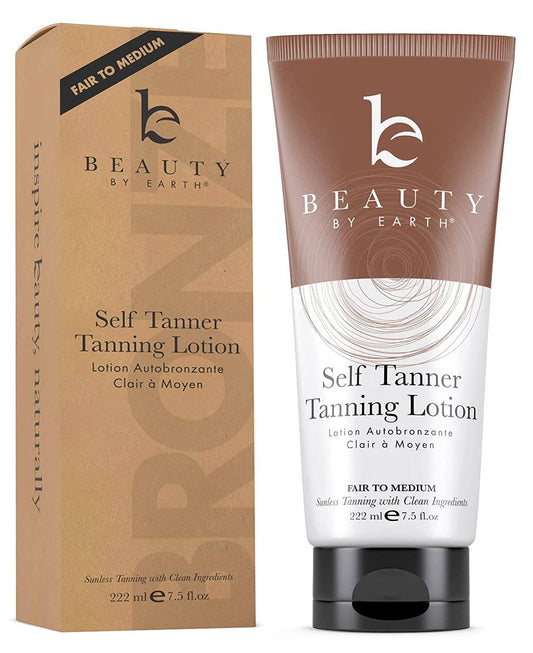 Self Tanner Body Lotion 7.5oz with Gradual, Natural-Looking Color for All Skin Tones