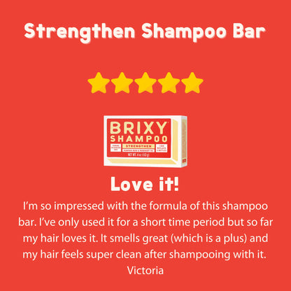 Strengthen Shampoo Bar For Thinning or Damaged Hair BRIXY