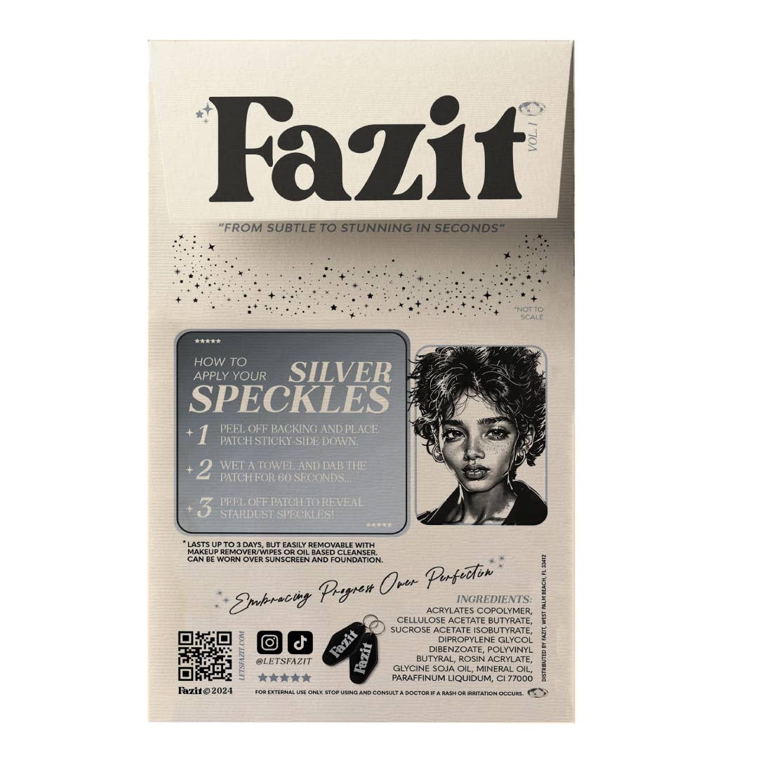 Silver Glitter Freckles —Makeup patches for every occasion: 6