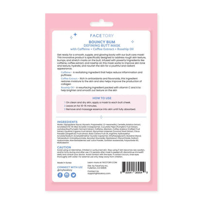Butt Masks - K-Beauty - Defining - Bouncy Bum - Set of 2 FaceTory