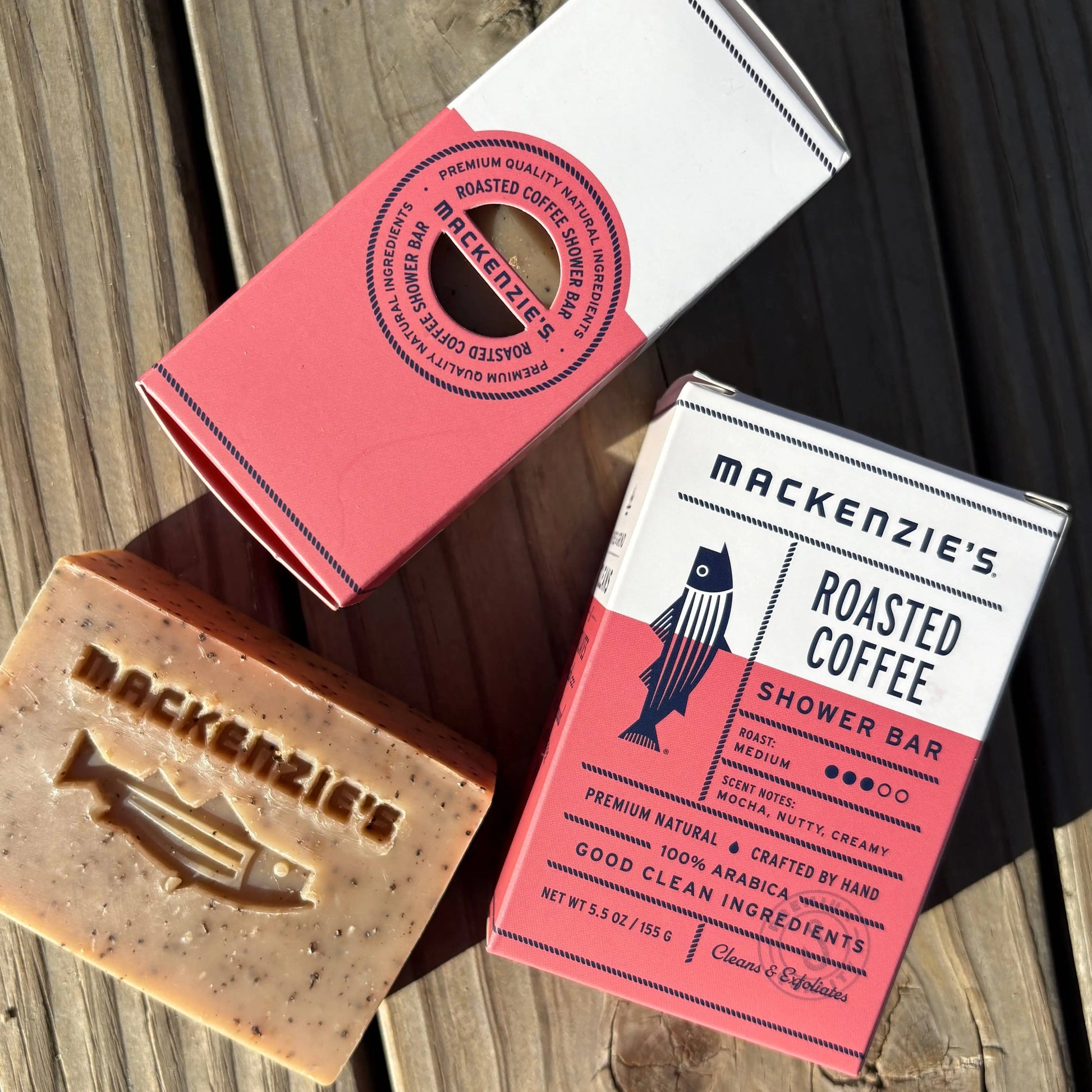 Roasted Coffee Shower Bar- 5.5 oz (12 qty) MacKenzie's Fisherman