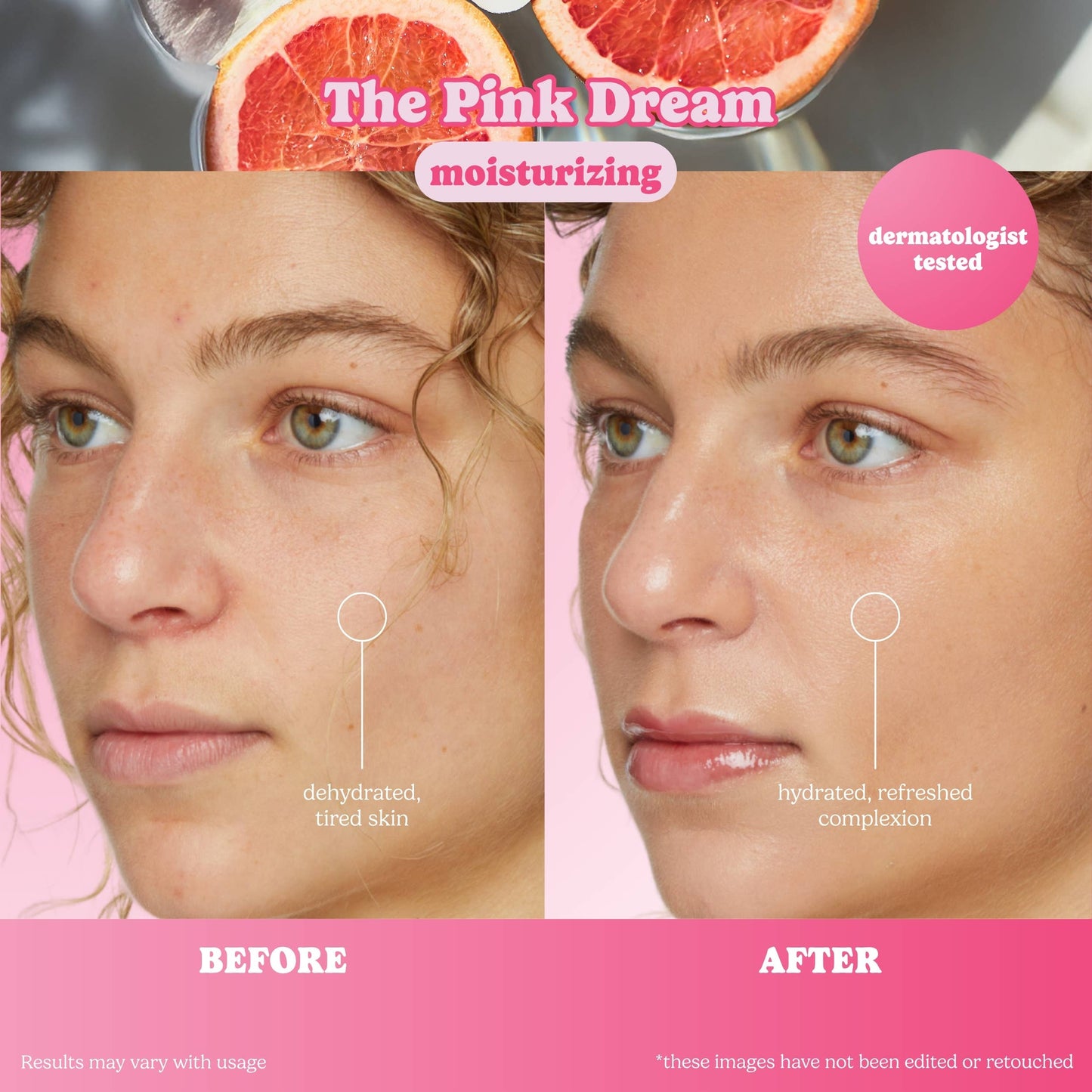 The Pink Dream Moisturizing Raw Juice Sheet Mask: With Peg Hole