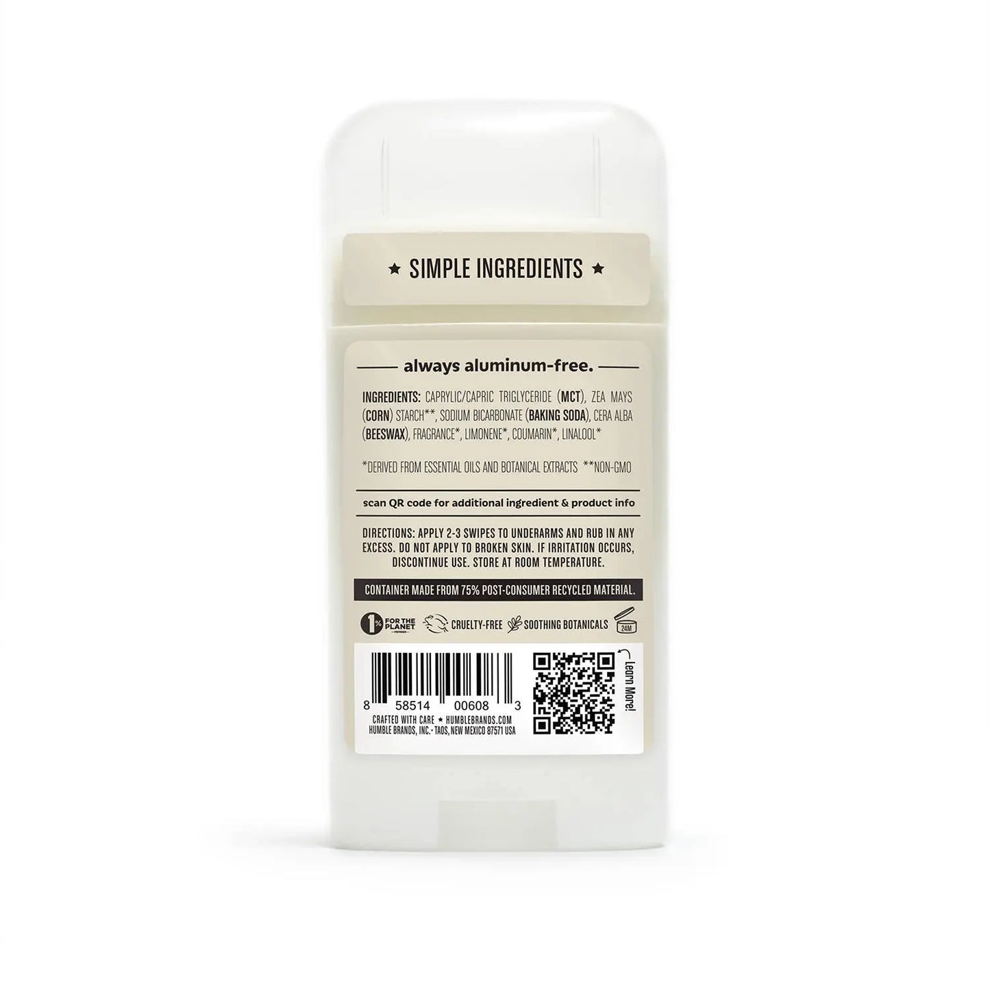 Palo Santo & Frankincense Original Deodorant Humble Brands, Inc.