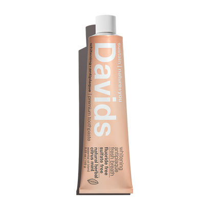 Davids premium toothpaste  /  herbal citrus peppermint