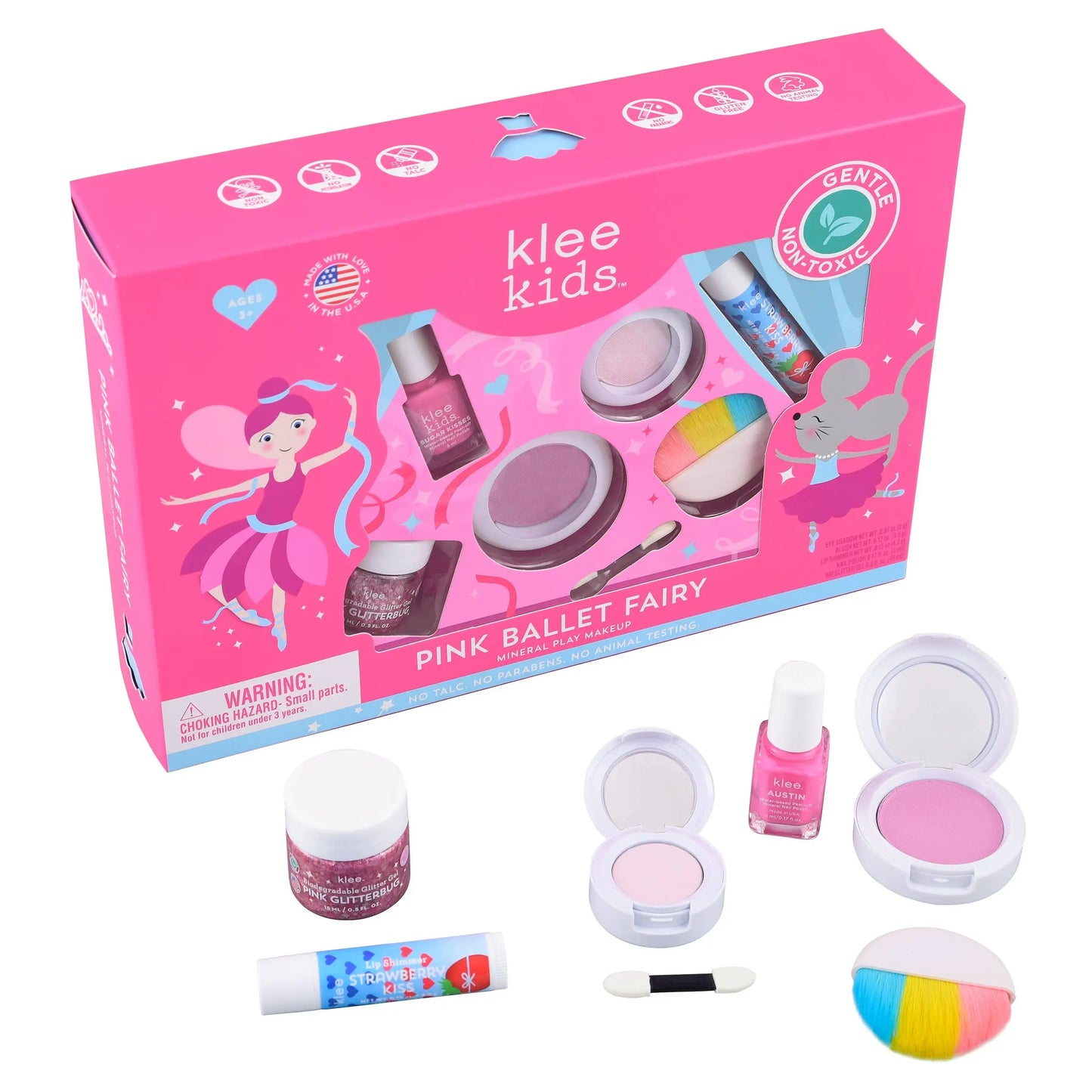 Pink Ballet Fairy - Klee Kids Deluxe Play Makeup Kit: Pink Ballet Fairy Klee Naturals