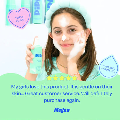 Pipa Squeaky Clean Cleanser Gentle Foam Face Wash for Kids