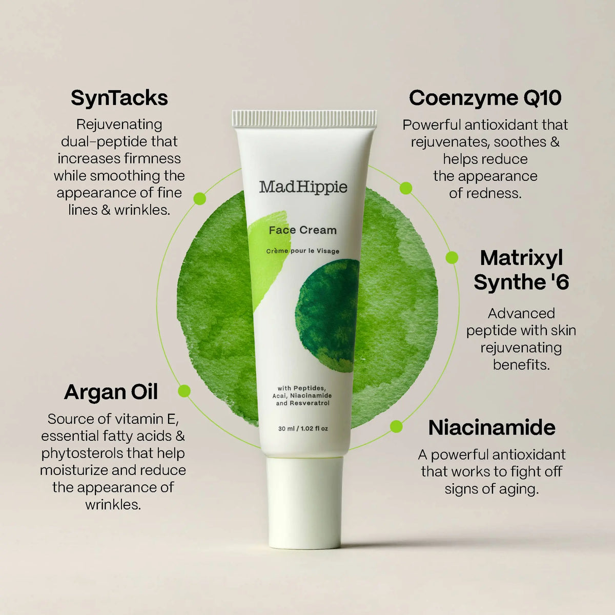 Face Cream -Age-Defying Face Moisturizer & Skin Tightening Mad Hippie