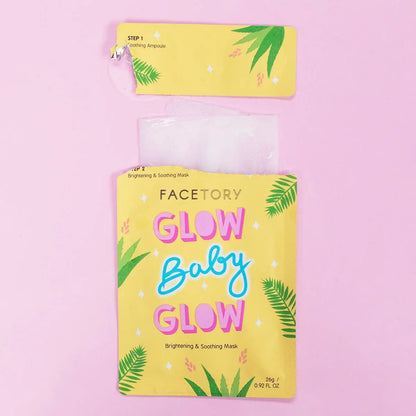 Face Mask - K-Beauty - 2-Step Brightening - Glow Baby Glow FaceTory