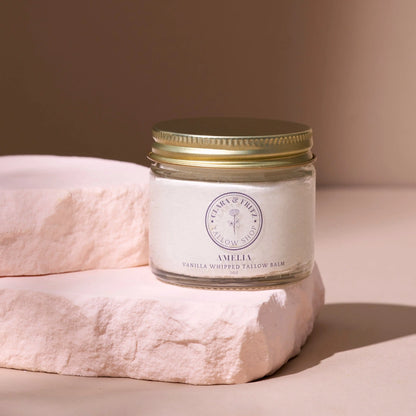 Amelia Vanilla Whipped Tallow Balm Clara & Fritz Tallow Shop