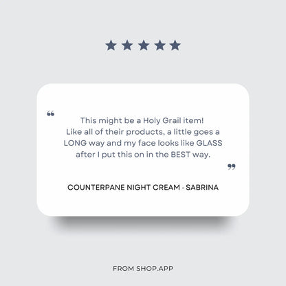 Counterpane Tallow Night Cream Clara & Fritz Tallow Shop
