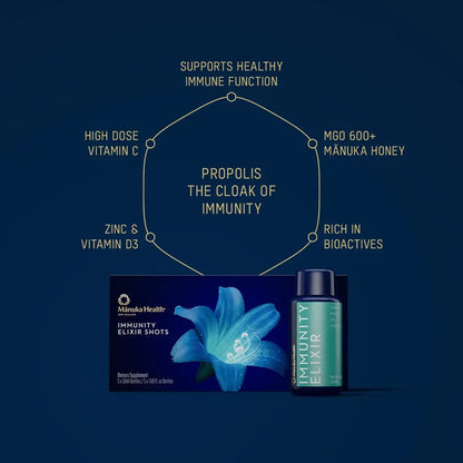 PROPOLIS IMMUNITY ELIXIR SHOTS 5X 50ML Manuka Health
