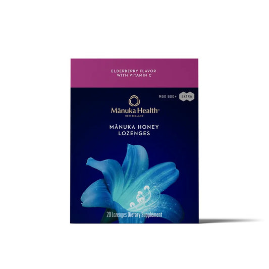 MĀNUKA HONEY LOZENGES: ELDERBERRY WITH VITAMIN C