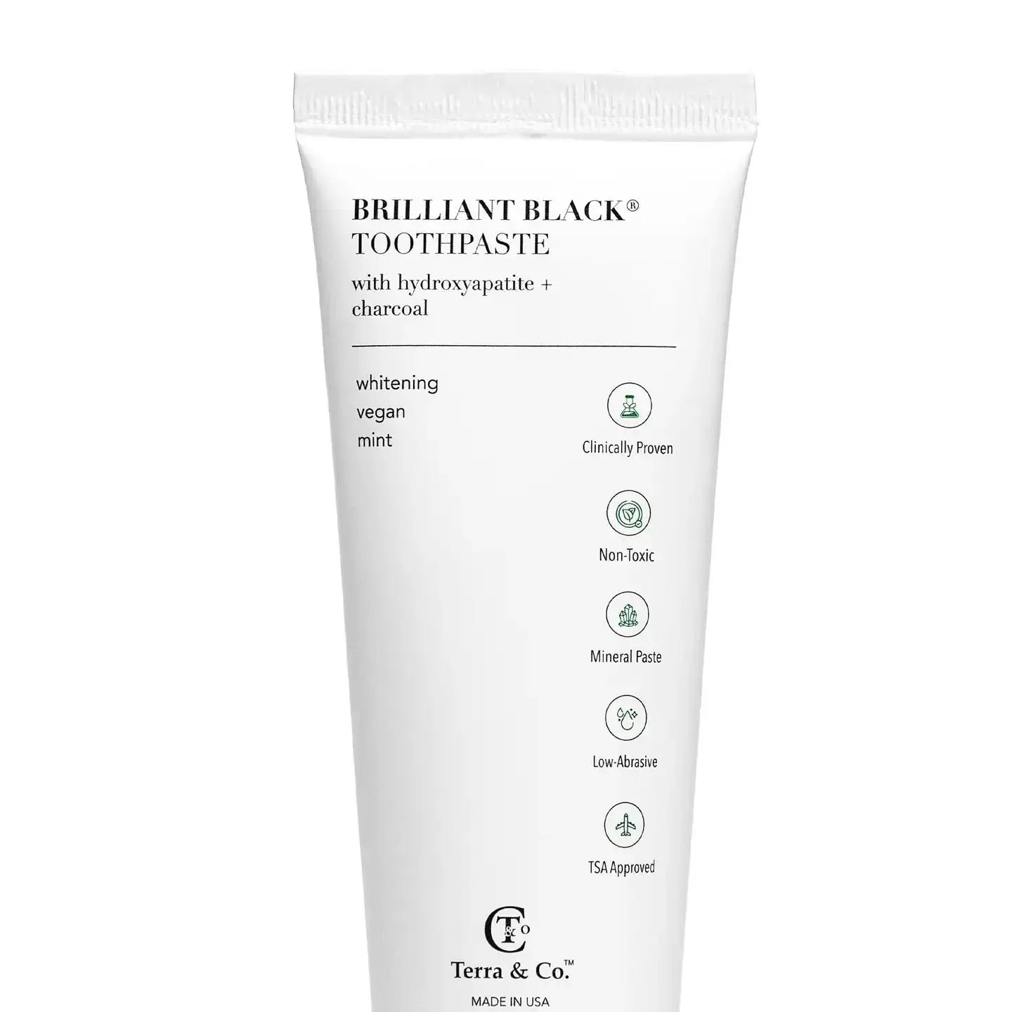 Brilliant Black Hydroxyapatite Toothpaste Terra & Co.