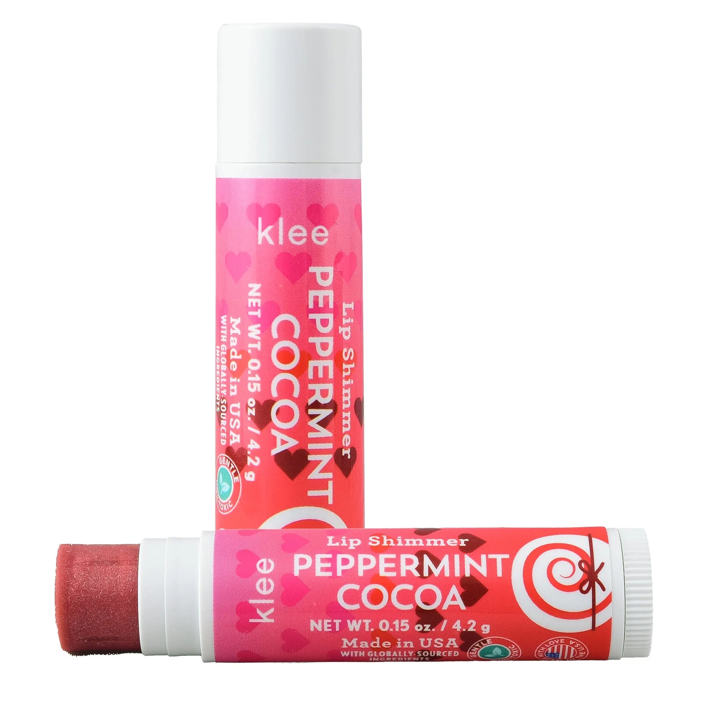 Klee Lip Shimmer in Peppermint Cocoa WELLSPRING