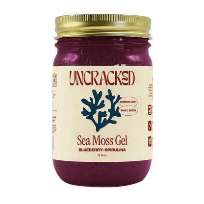 Blue Spirulina Sea Moss Gel Uncracked