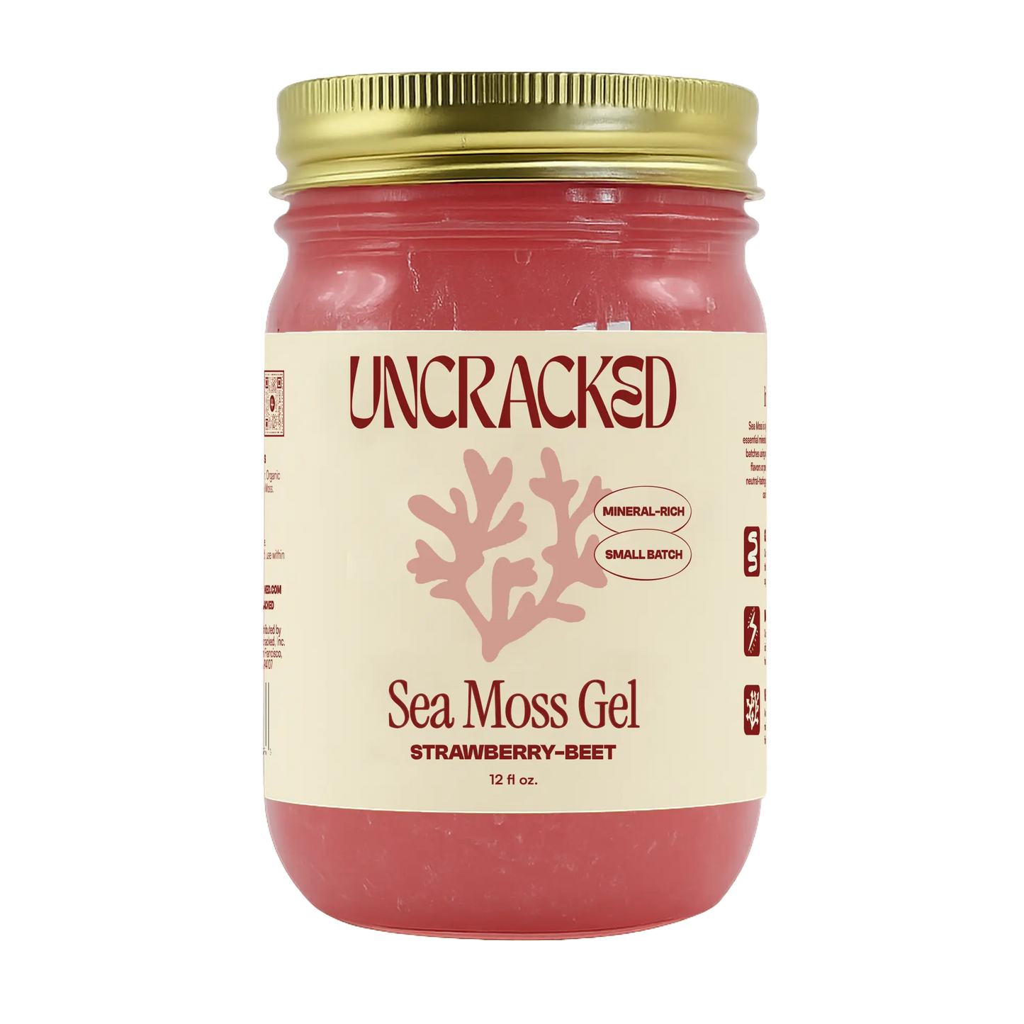 Strawberry-Beet Sea Moss Gel Uncracked