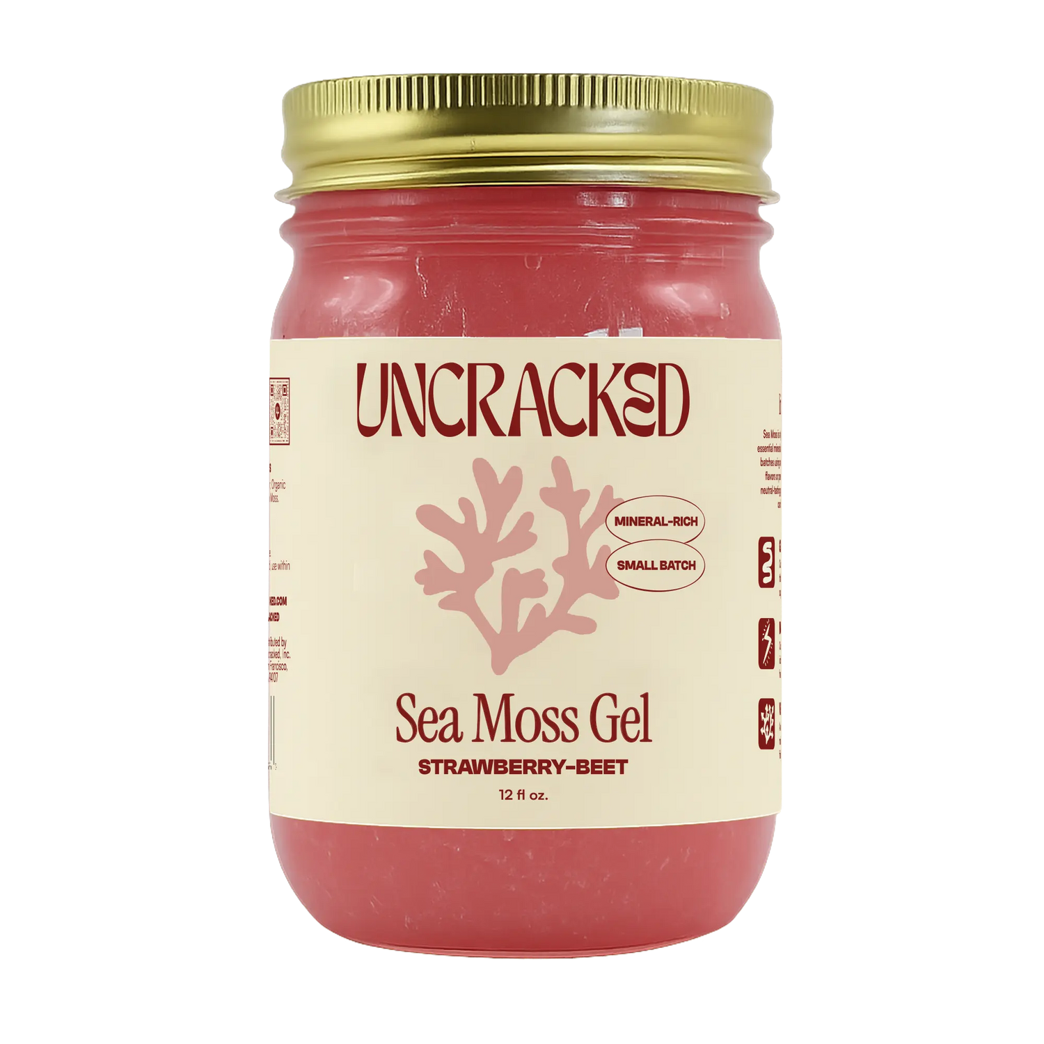 Strawberry-Beet Sea Moss Gel Uncracked