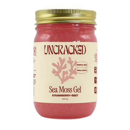 Strawberry-Beet Sea Moss Gel Uncracked