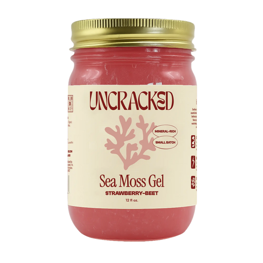 Strawberry-Beet Sea Moss Gel Uncracked