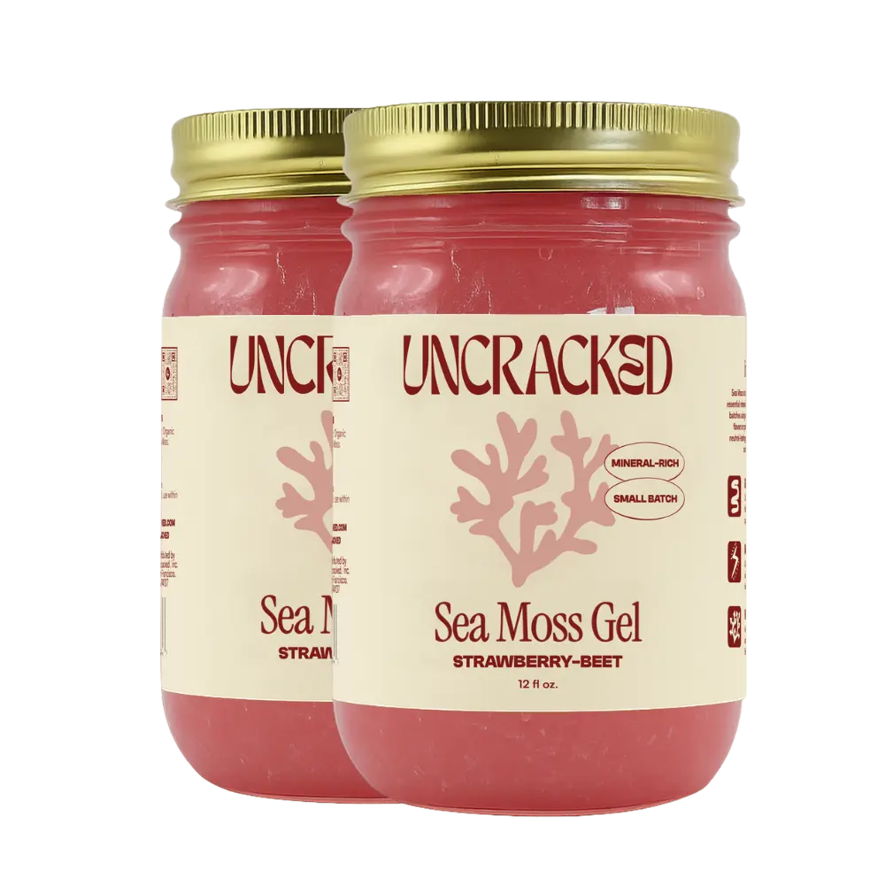 Strawberry-Beet Sea Moss Gel Uncracked