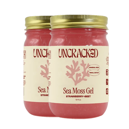 Strawberry-Beet Sea Moss Gel Uncracked