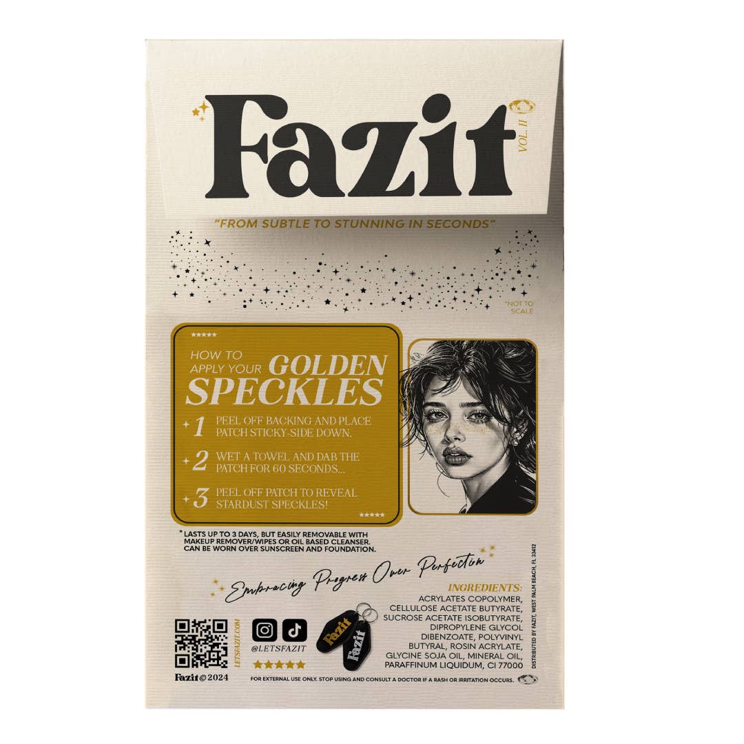 Gold Glitter Freckles — Makeup patches for every occasion: 6