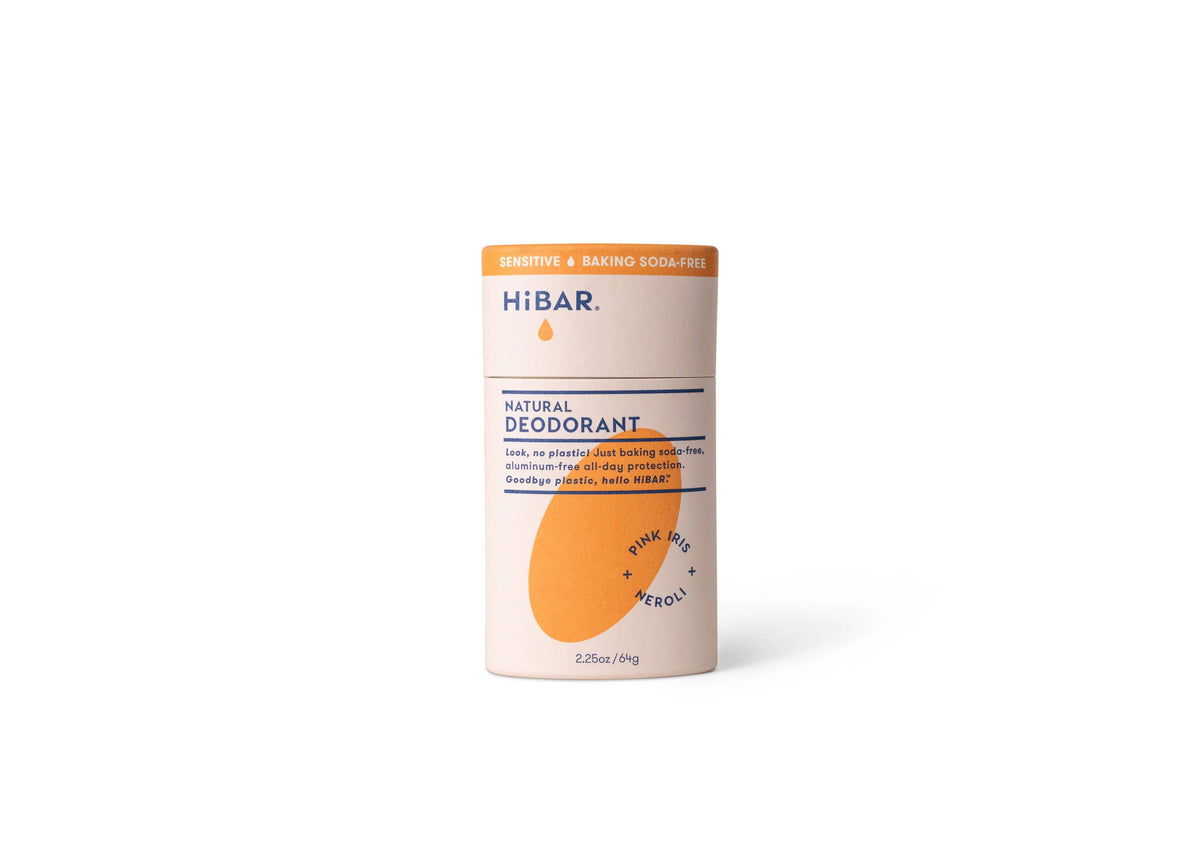 HiBAR Deodorant Sensitive  Pink-Iris+Neroli Baking soda free HiBAR