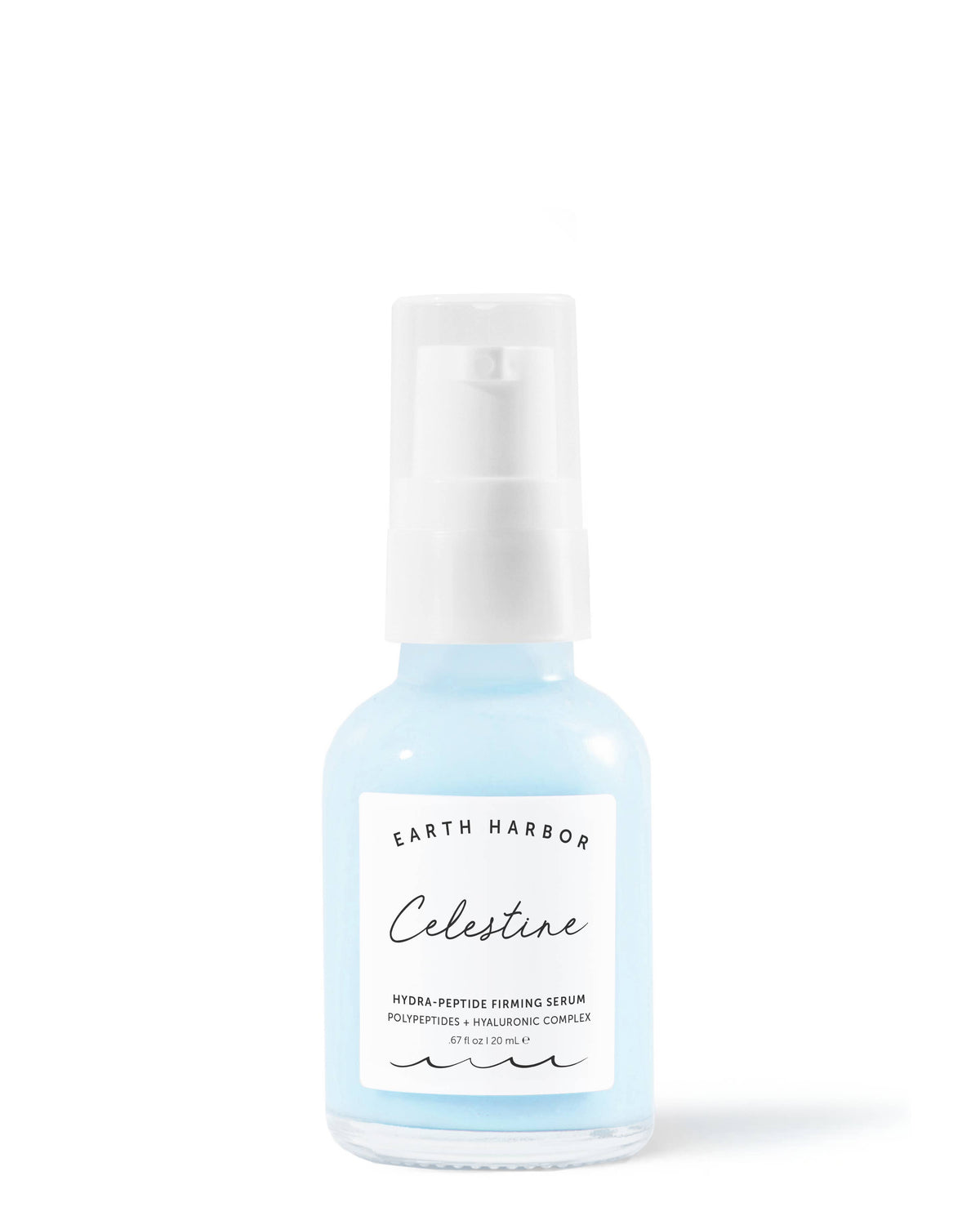 CELESTINE Hydra-Peptide Firming Serum: Hyaluronic Complex: 20ML Earth Harbor Naturals