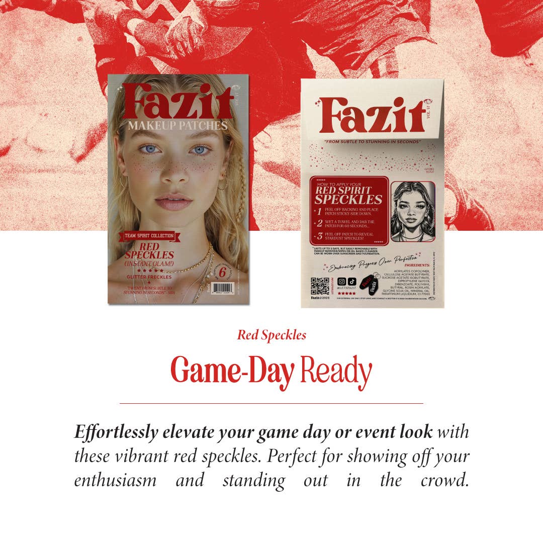 Red Spirit Speckles — School Spirit & Game Day : 24