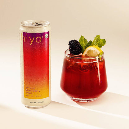 Blackberry lemon | organic social tonic | 4-packs