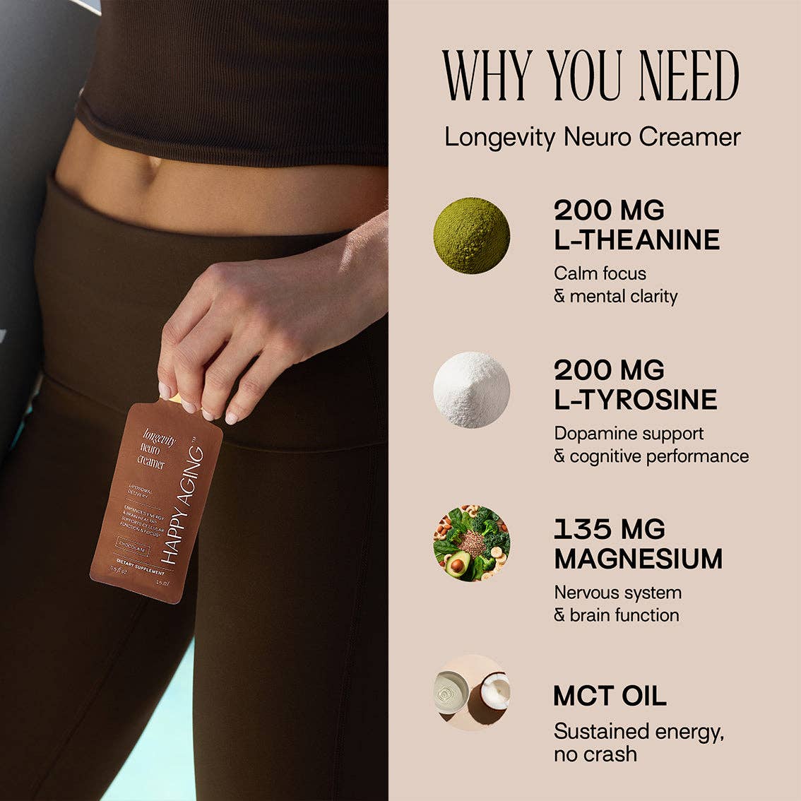 Longevity Neuro Creamer: Chocolate