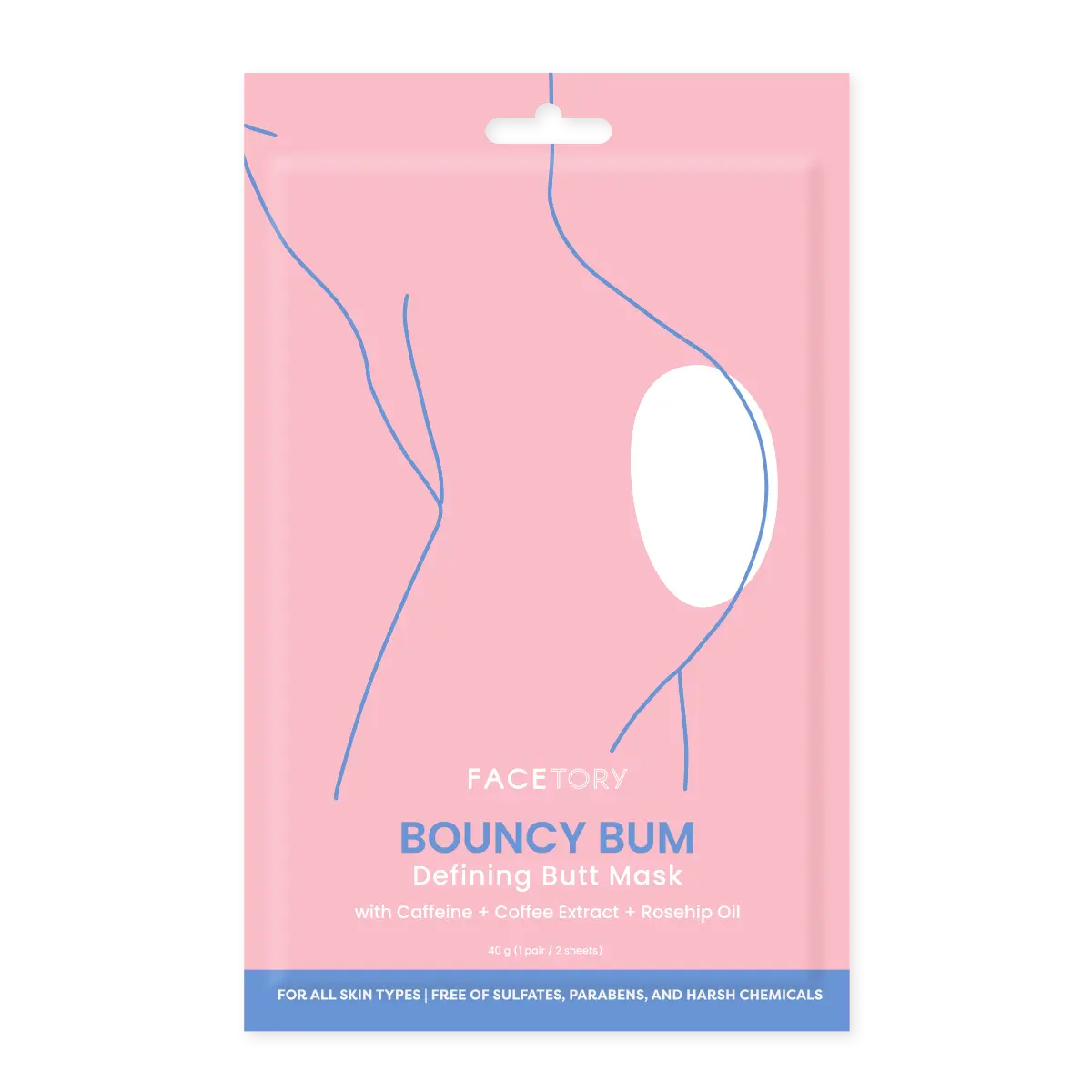 Butt Masks - K-Beauty - Defining - Bouncy Bum - Set of 2 FaceTory
