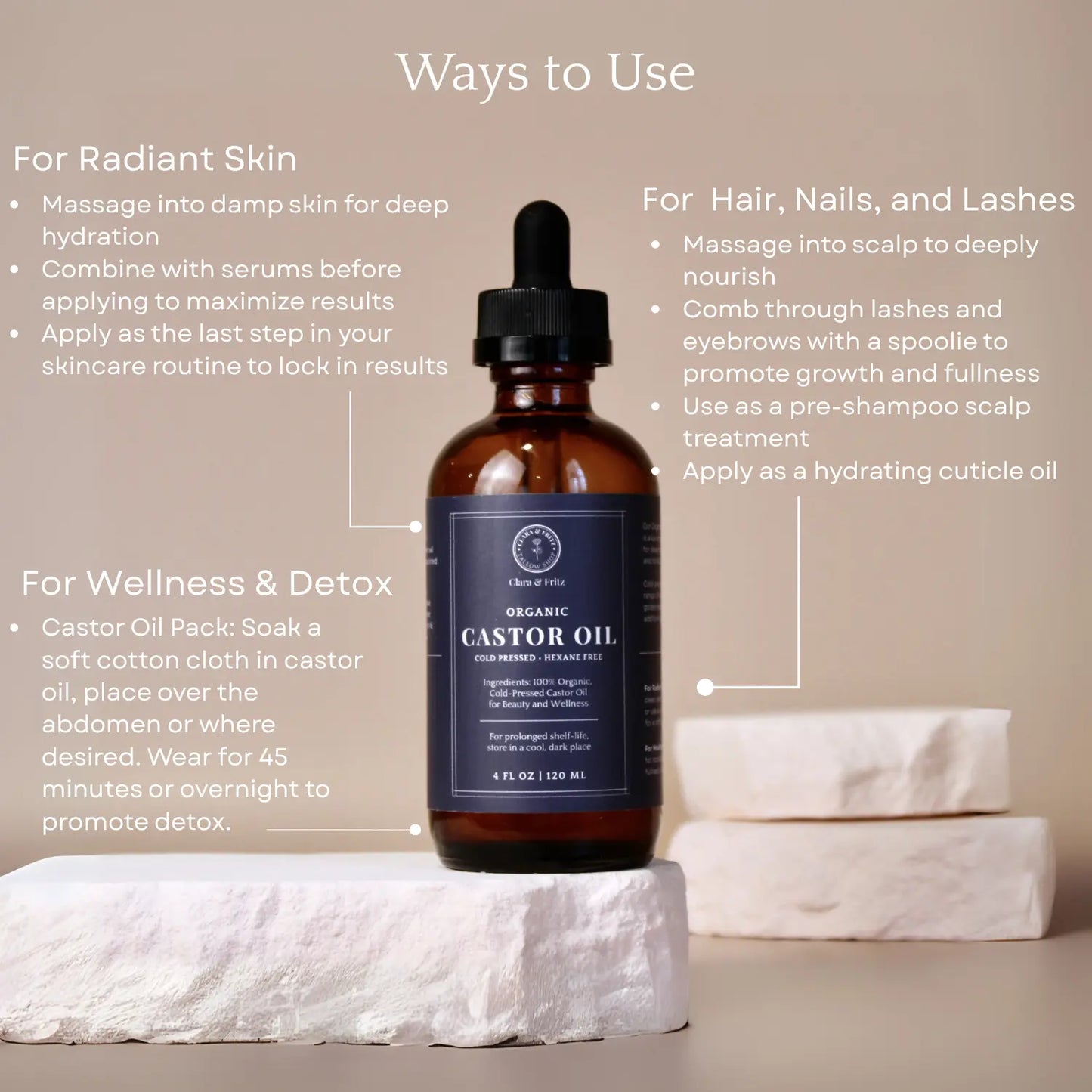 Organic Castor Oil Clara & Fritz Tallow Shop