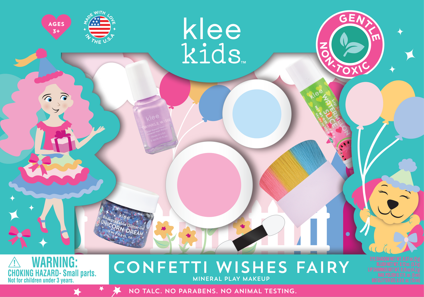 NEW! Confetti Wishes Fairy -Klee Kids Deluxe Play Makeup Kit: Confetti Wishes Fairy