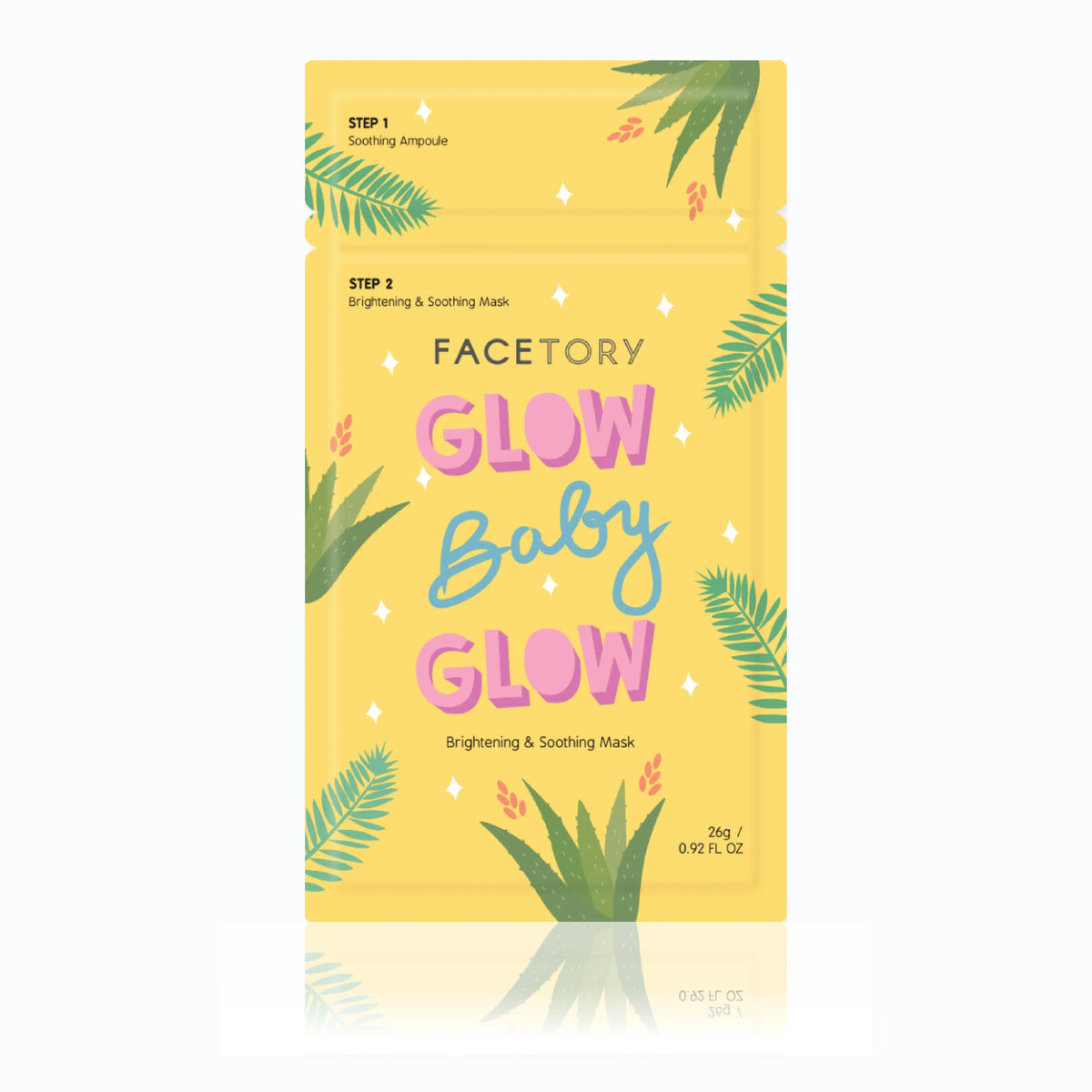 Face Mask - K-Beauty - 2-Step Brightening - Glow Baby Glow FaceTory