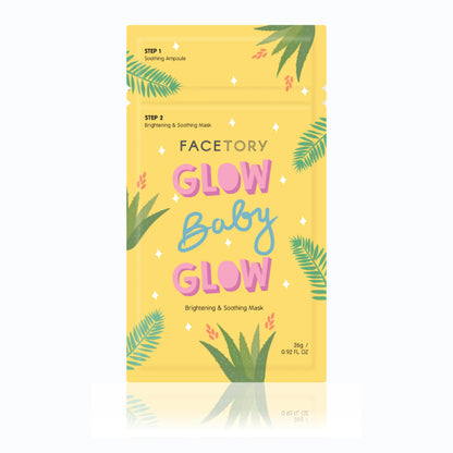 Face Mask - K-Beauty - 2-Step Brightening - Glow Baby Glow FaceTory