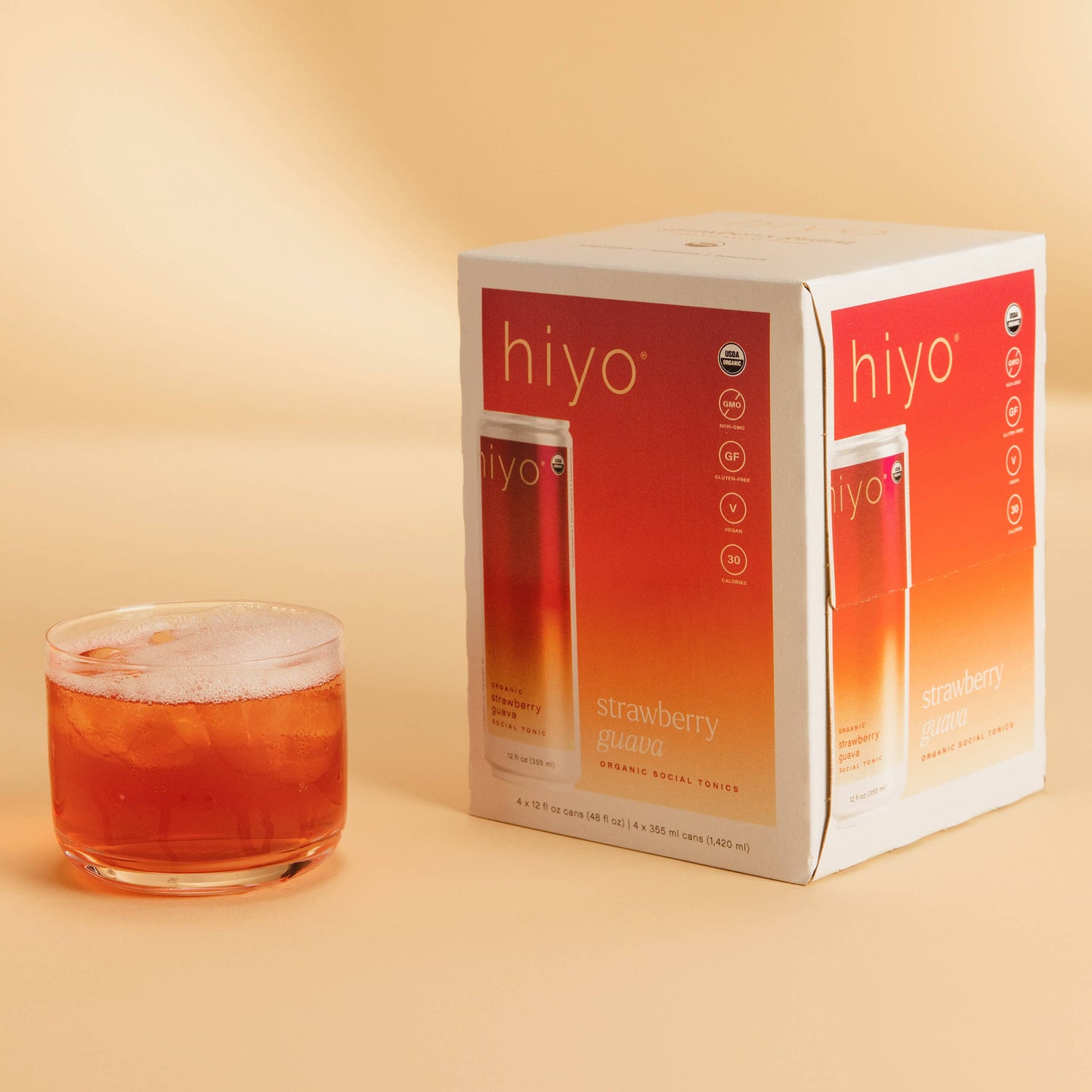 Strawberry guava | organic social tonic | 4-packs